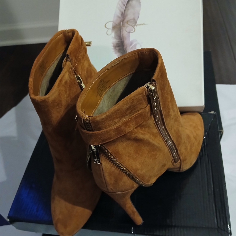Brown Suede Ankle Boots